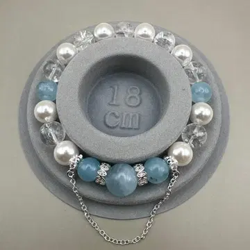 아쿠아 마린 펄 팔찌