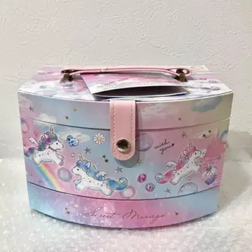 키즈 메이크 키즈 화장품 메이크 박스 세트 유니콘 퍼플 핑크