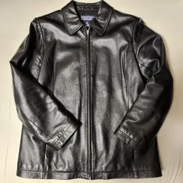 [새상품급/천연 가죽] LANDS' END 램 가죽 자켓 블랙 S