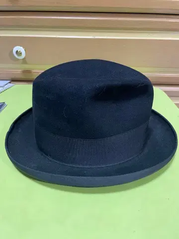 영국제 블랙 울 펠트 햇 사이즈 56