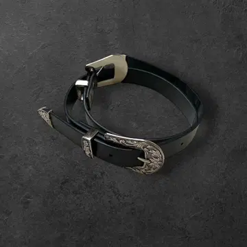 00s 레더 기믹 벨트 Y2K 아카이브