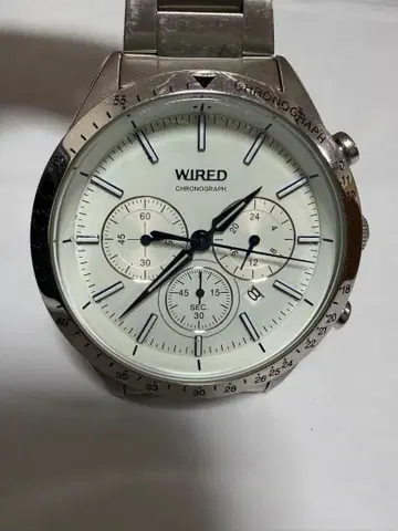 WIRED 크로노그래프 손목시계 세이코 와이어드