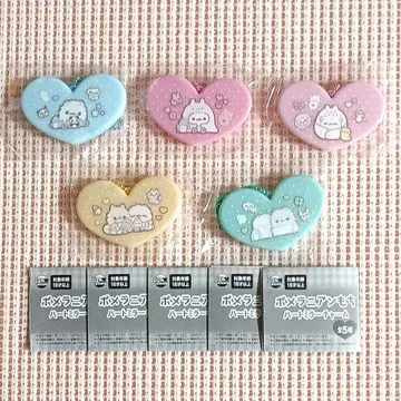 포메라니안 모찌 하트 거울 참 전 5종 1