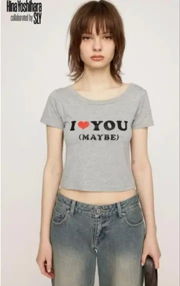 SLY 히나 요시하라 티셔츠 그레이