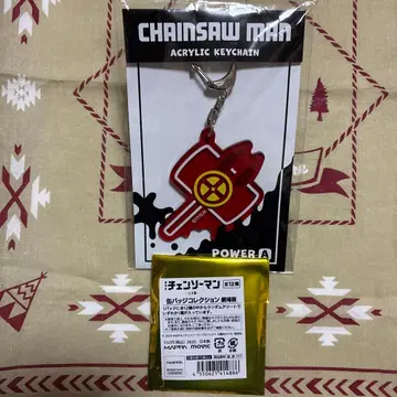 체인소 맨 아크릴 키링 파워 A와 캔뱃지 미개봉