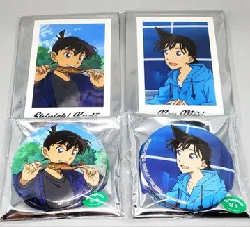 명탐정 코난 톰스 캔뱃지 미니 포토 카드 글램핑ver 신이치 란