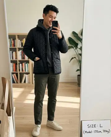 라벤햄 퀼팅 자켓 레이던 M 사이즈 38 블랙 영국제