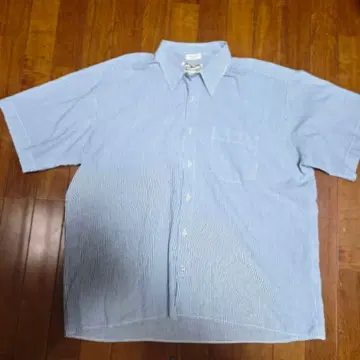 [레트로] Southwest Castle 스트라이프 셔츠 반팔 블루