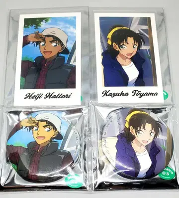 명탐정 코난 톰스 캔뱃지 미니 포토 카드 글램핑ver 헤이지 카즈하