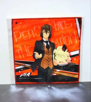 페르소나 5 2018 세가 콜라보 카페 극세사 타월 아케치 고로