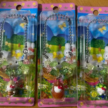 산리오 지역 한정 키티 헬로키티 스트랩 3개 세트