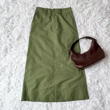 BARNYARDSTORM 롱 스커트 사이즈 0 린넨 혼방 그린