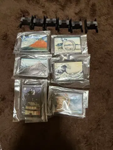 가쓰시카 호쿠사이 3D 릴리프 컬렉션 가챠 컴플리트