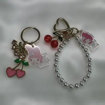 산리오 반짝반짝 후르츠 참 마이멜로 마이멜로디 세트 묶음 판매