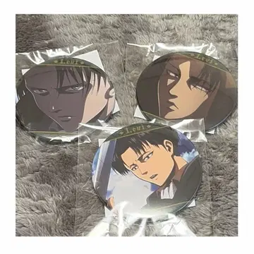 진격의 거인 기억으로의 진격 가라폰 B상 캔 배지 리바이 3개 세트