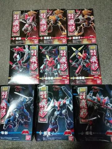 반다이 슈퍼미니프라 [ 닌자 전사 히에이 Vol 1.2.3 ] 세트