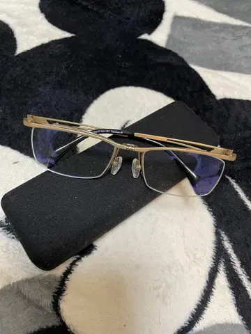 올림식 안경 프레임 골드 도수 없음 패션 안경 레트로