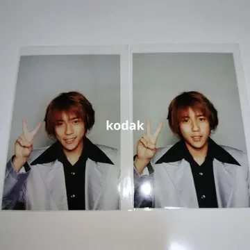 아라시 니노미야 카즈나리 kodak 패밀리 클럽 공식 사진 2장