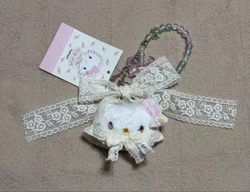 새상품 산리오 헬로키티 백참 (포레스트 레이스)