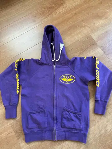 BUCO 퍼플 집업 후드티 M 사이즈