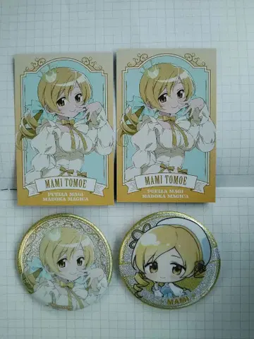 토모에 마미 로손 발푸르기스의 밤 사진풍 카드 캔뱃지 마도카 마기카
