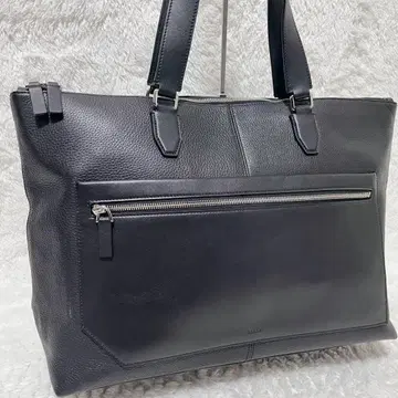 새상품급 BALLY 가죽 토트백 비즈니스 블랙 A4 대용량