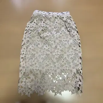 나노 유니버스 무릎 기장 디자인 타이트 스커트 36 베이지 s