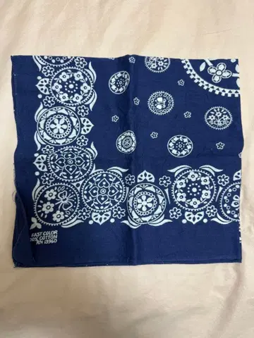 60s 70s 반다나 RN13960 USA제 빈티지 네이비