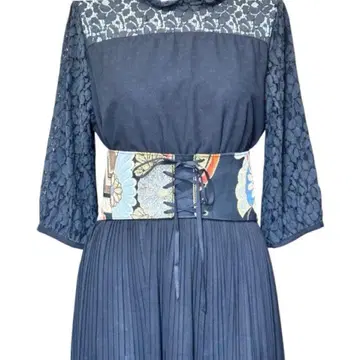 새시 벨트 오비 리메이크 코르셋풍 벨트 와양절충 코디