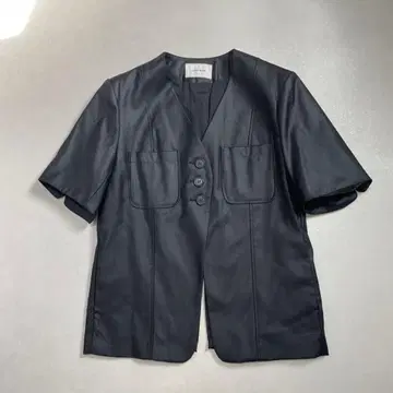 새상품급 la peau de gem 숏 슬리브 자켓 블랙