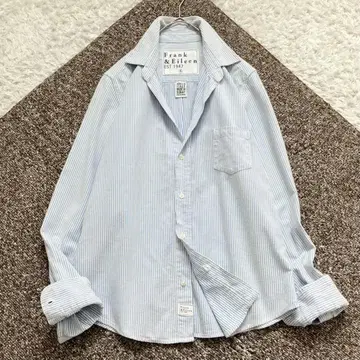 레어 S 프랭크앤아이린 발리 스키퍼 셔츠 워셔블 화이트 스카이블루