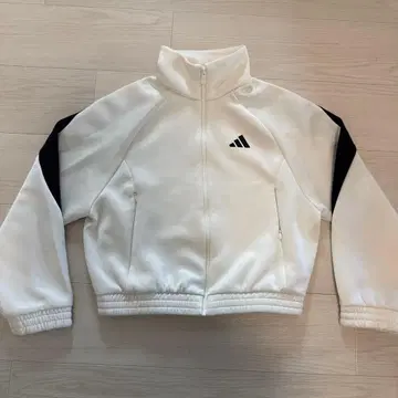 아디다스 화이트 저지탑 스타디움 트랙탑 집업