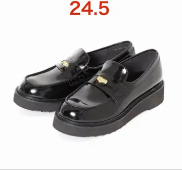 LE TALON 루탈론 통굽 로퍼 24.5 여성용 블랙