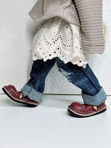 브라이스 플랫 오데코 슈즈 크림슨