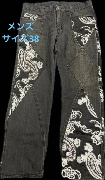 JUVENILE DELGNQUENT 일본풍 패턴 청바지 데님 38 남성용
