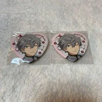 앙스타 스타포니 하트형 캔뱃지 세나 이즈미 (2개)