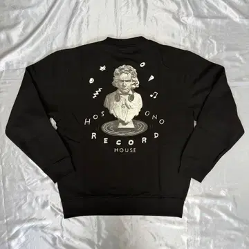 호소노 하루오미 HOSONO RECORD HOUSE 맨투맨 Black