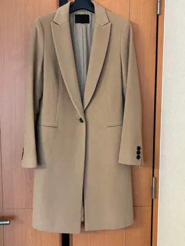 ICB 체스터 코트 캐시미어 혼방 카멜