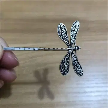 잠자리 디자인 실버 브로치