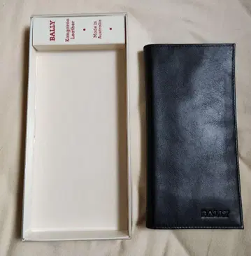 BALLY 블랙 가죽 장지갑 새상품급