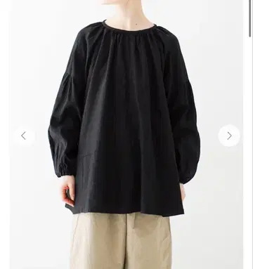 *nest Robe 린넨 패널 개더 2way 풀오버*