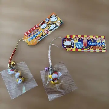 오사카 한정판 지역 키티 타코야키 스트랩 세트