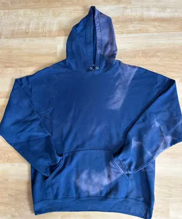 Fruit of the Loom 표백 후드티 L 네이비