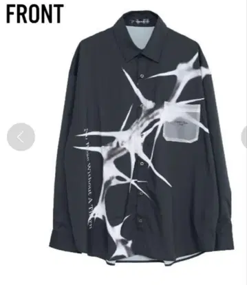 새상품급 A'GEM/9(에이젬나인) PVC 사용 프린트 셔츠 프리 사이즈
