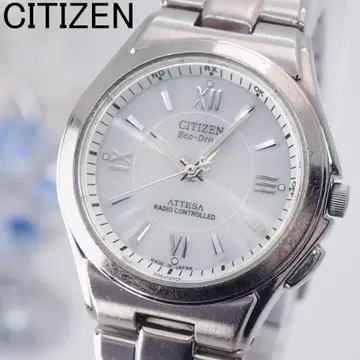 작동 시티즌 아테사 전파 솔라 티타늄 듀라텍트 여성용 손목시계
