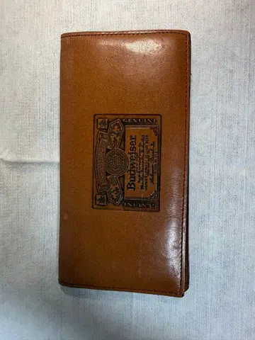 귀중품 Budweiser 버드와이저 장지갑 롱 월렛 브라운 중고