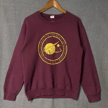 USA 구제 의류 NASA 미트볼 로고 맨투맨 나사 GILDAN 길단