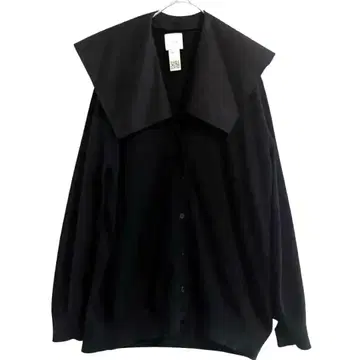 PATOU 파투 V넥 긴팔 가디건 블랙 오버 사이즈 S 블랙
