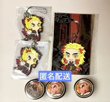 귀멸의 칼날 렌고쿠 쿄쥬로 캔뱃지 러버 스트랩