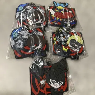 페르소나 5 더 로얄 캡슐 러버 마스코트 5점 조커 스컬 외